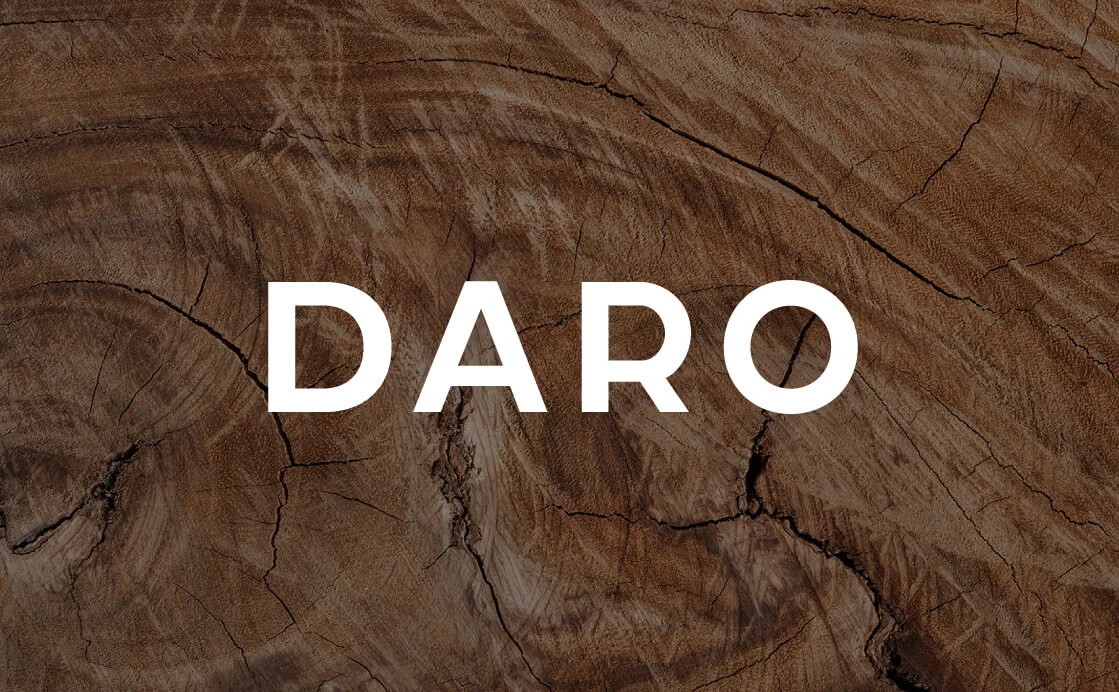 DARO new logo on a wooden background