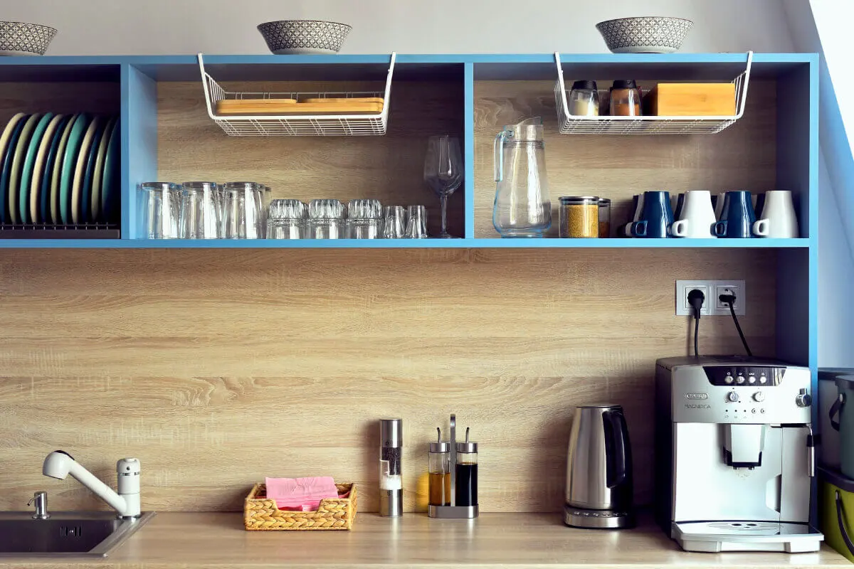 A photograph of the tableware we selected for the Parachut's office.