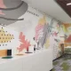 A custom wallpaper and 3D interactive element we designed and installed for one of the printing areas in the VMware offices.
